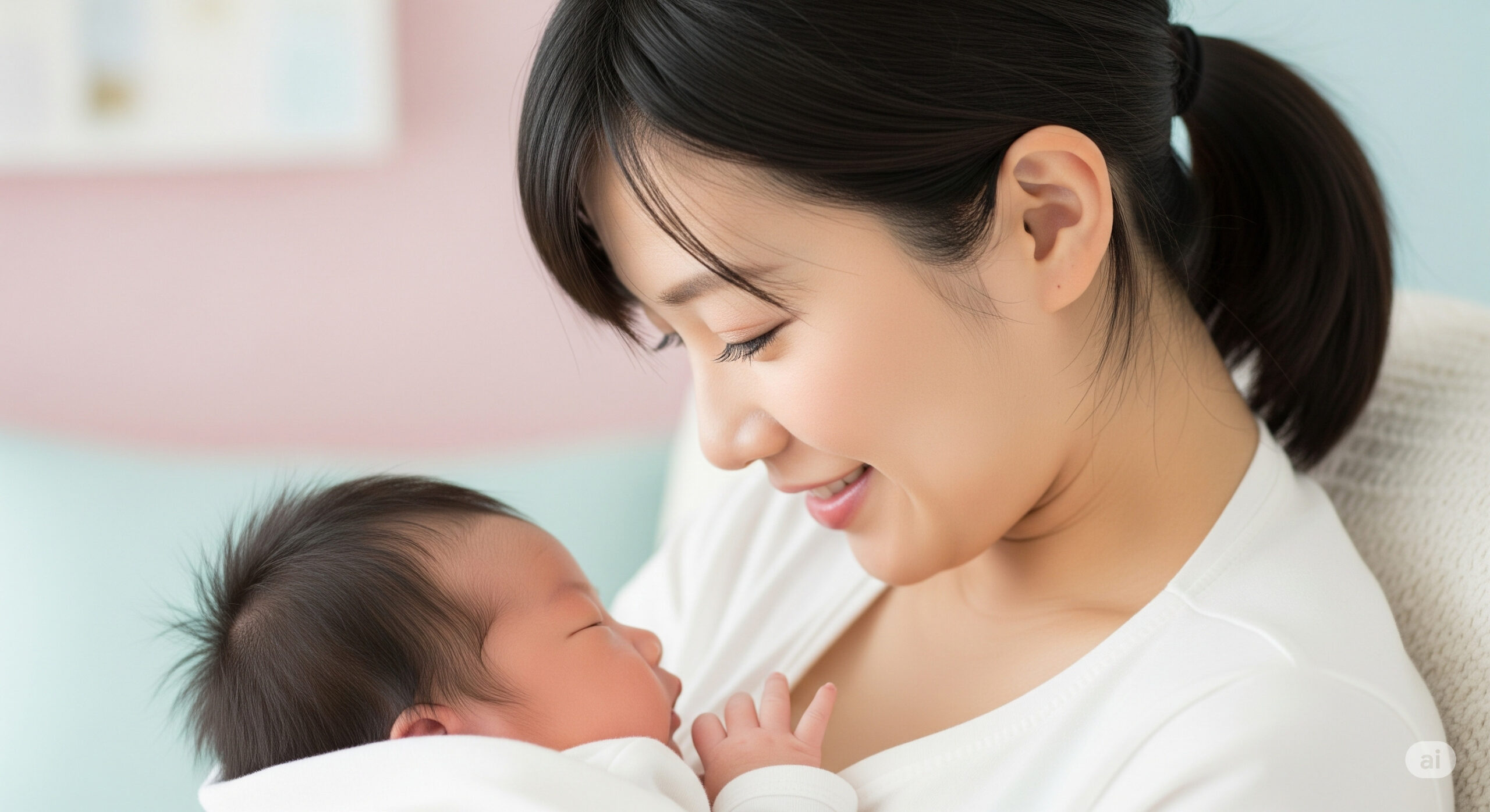 産後太りに悩むお母さん