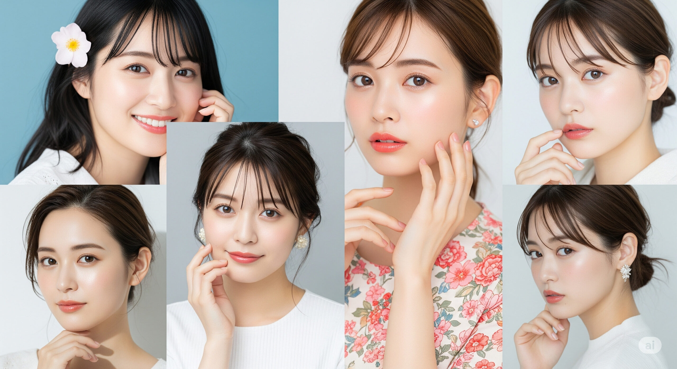 徳島発!健康的な肌を育む日本人女性の美肌コラージュ